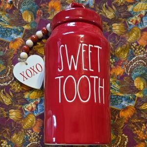 Rae Dunn Red Artisan Collection Canister